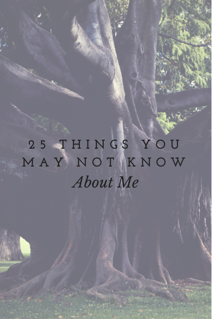 25 things you may not know about me